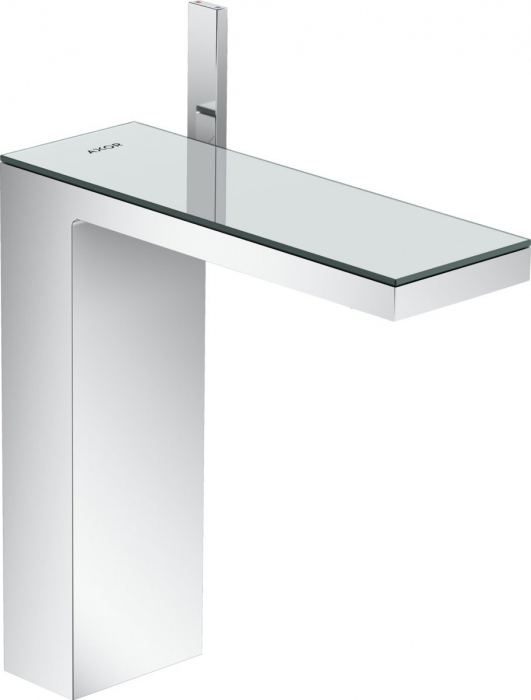 Baterie lavoar baie crom sticla oglinda, ventil click-clack, Hansgrohe Axor MyEdition 230