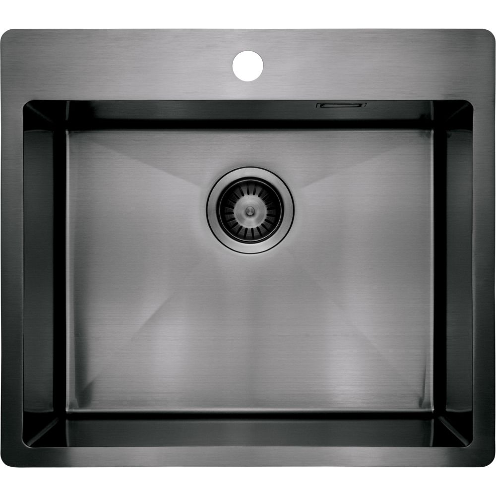 Chiuveta bucatarie inox Deante Olfato, 55x50 cm, titan slefuit