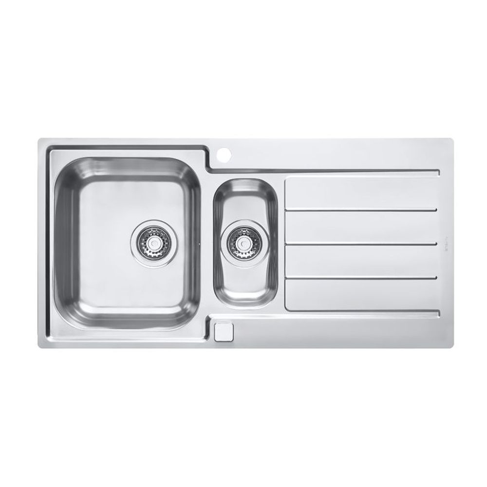 Chiuveta bucatarie inox doua cuve, crom satin, Alveus Line Maxim 10