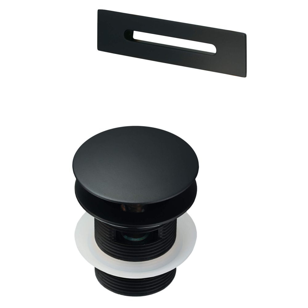 Set ventil click-clack si preaplin pentru cada negru Deante