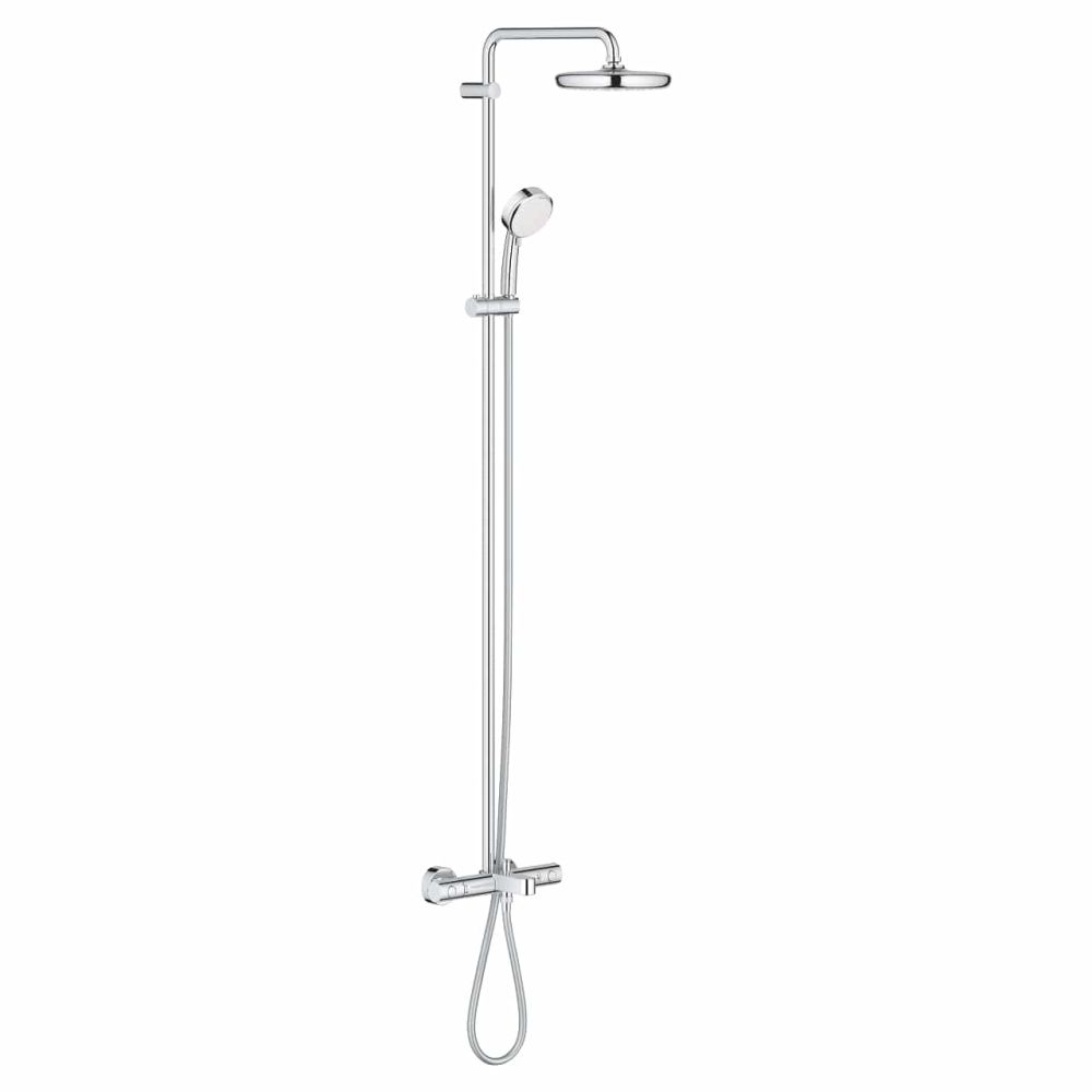 Coloana de dus crom cu baterie termostatata Grohe New Tempesta Cosmopolitan 210