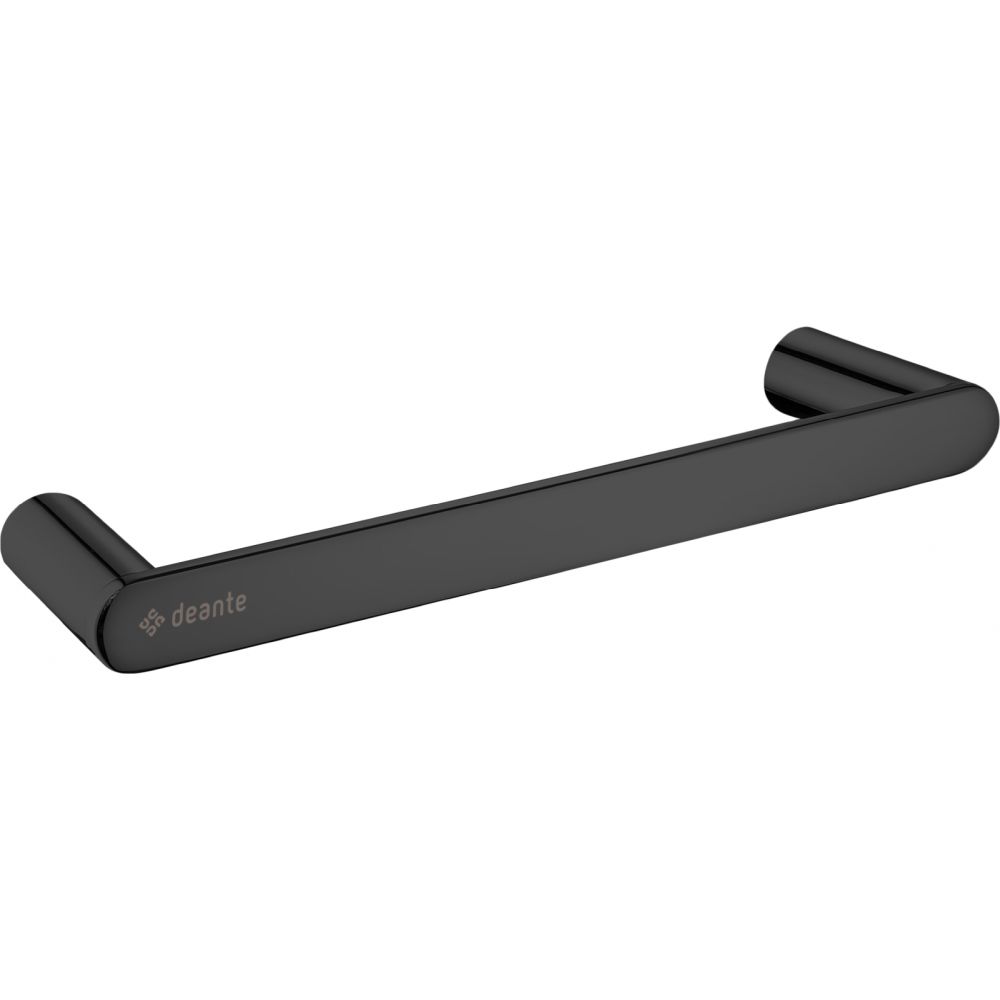Suport prosop baie Deante Round, 300 mm, negru mat